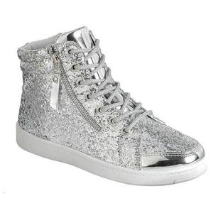 Display - Silver Glitter Sneakers - Uni…